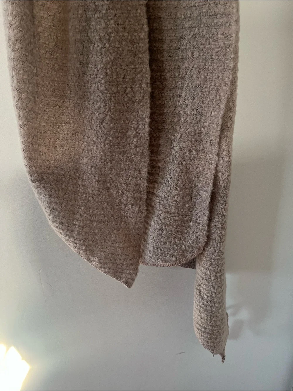 NWT Torrid Taupe Tan Boucle Knit Blanket Scarf One Size Cozy Neutral Earthy